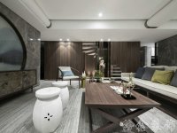 新中式风格家居装修装饰室内设计效果-G619-2